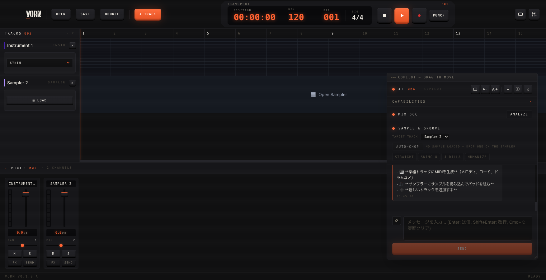 VORN AI Copilot conversation